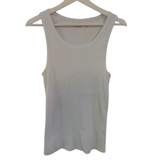 Vintage Abercrombie & Fitch white ribbed tank small soft A&F collection - Picture 1 of 3
